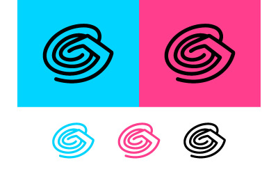 Logo abstrait en forme de spirale et d&amp;#39;empreinte digitale.
