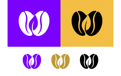Simbolo del logo a forma di foglia di chicco di caffè.