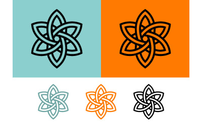 Geometric star pattern for design graphic.