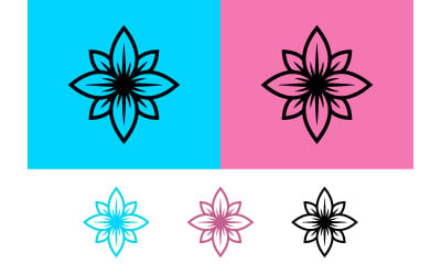 Stylized lotus flower design graphic.