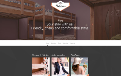 Modello di sito Web reattivo per hotel