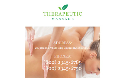 Modello Newsletter - Salone di massaggio reattivo