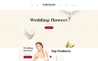 Modello OpenCart Responsive #57929 "ToBeBride"