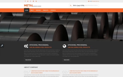 Modello Siti Web Responsive #57917 per Un Sito di Industria