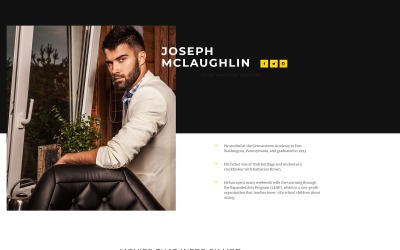 Personal Page Responsive Landing Page Template