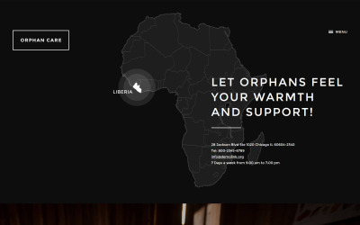 Plantilla Web Responsive para Sitio de Caridad para niños #57905