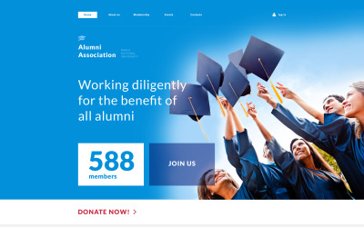 Plantilla Web Responsive para Sitio de Universidades #57990