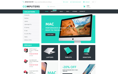Responsivt Computers Shopify-tema #57935