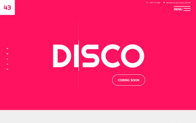 Website Vorlage namens "Disco" #57934