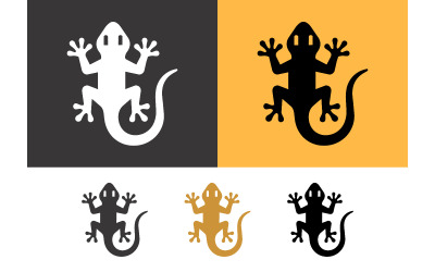 Gecko lizard logo for technology and agility.