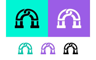 Archway symbol set with diverse background options.