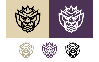 Mythical creature head logos.