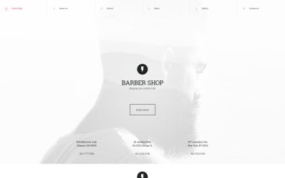 Barber Shop Website Template