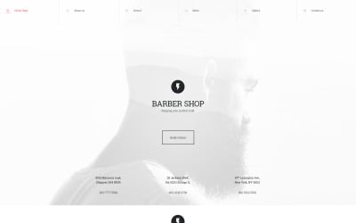 Barber Shop Website-Vorlage
