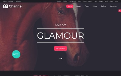 88-kanaals Joomla-sjabloon