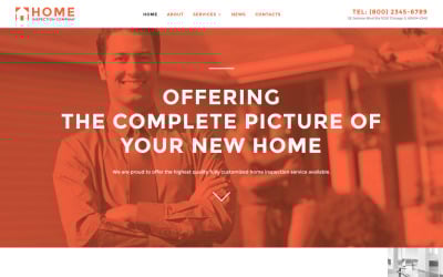 Modèle de site Web réactif pour inspecteur de maison