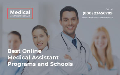 Program för medicinsk hjälp - Medicinsk skola ren HTML-mall för målsida