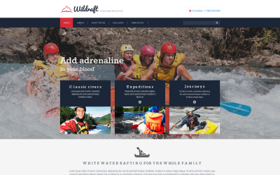 Rafting Responsive Website-Vorlage