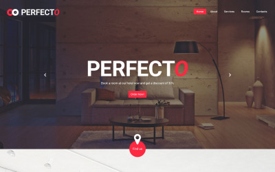 Responsivt Perfecto Website Template Hemsidemall #58091