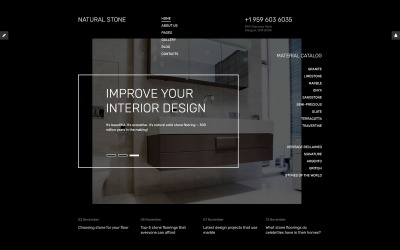 Reszponzív Natural Stone Floor Joomla sablon 58037