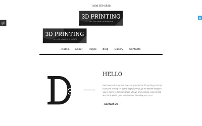 Šablona Joomla pro 3D tisk