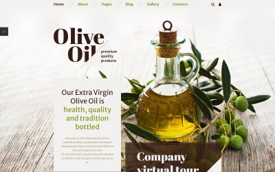 Šablona Joomla z olivového oleje