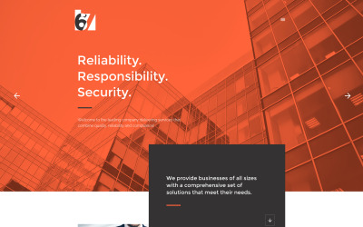 Sechs Website-Vorlage