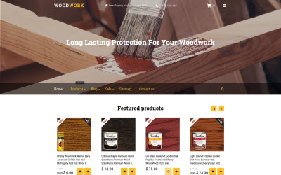 Shopify-Design für Holzarbeiten