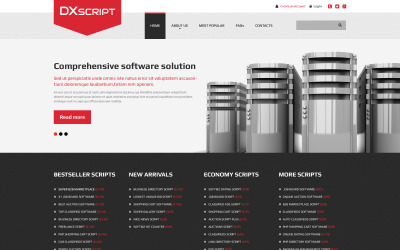 Software-responsieve websitesjabloon