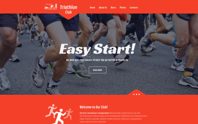 Sport Responsive Website-Vorlage
