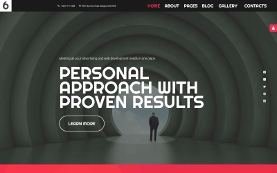 Szablon Joomla Advertising Agency Joomla Template #58032