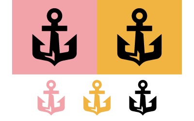 Ankare symbol logotyp designelement.