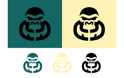 Gorilla logo in teal and yellow.