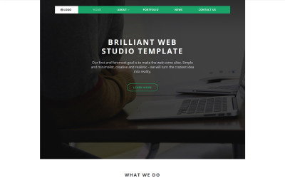 Design Studio érzékeny webhelysablon