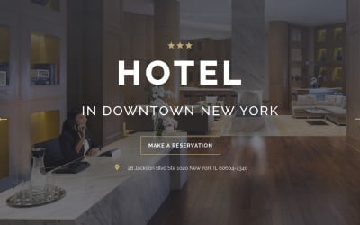 HOTEL - Modelo de página de destino em HTML com estilo de viagem