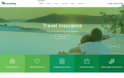 InsuranceCo - Beratung &amp;amp; Finanzen Joomla Vorlage