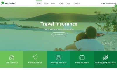 InsuranceCo - Consulting &amp; Finance Joomla Template