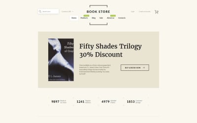 Книжный магазин Shopify Тема