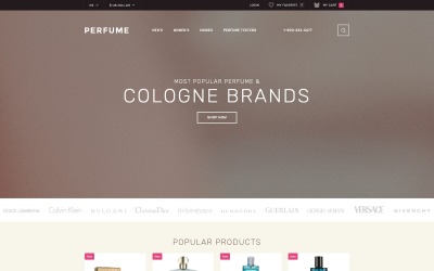 Modèle OpenCart de parfumerie