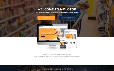 Molotok - Modèle de commerce électronique pour outils matériels Thème PrestaShop