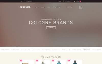 "Perfume Shop" - адаптивний OpenCart шаблон №58164