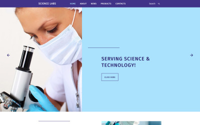 Plantilla Web "Science Labs" #58198
