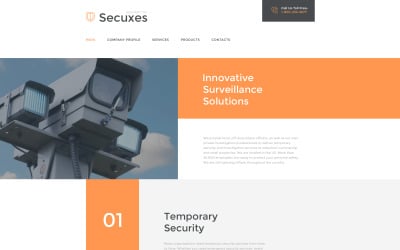 Шаблон веб-сайта Secuxes