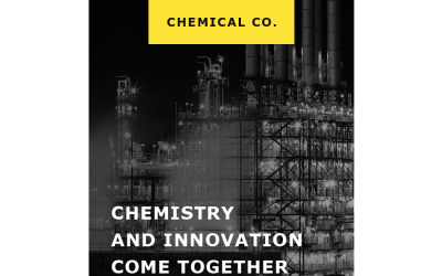 Template de Newsletter Flexível para Sites de Industrial №58103