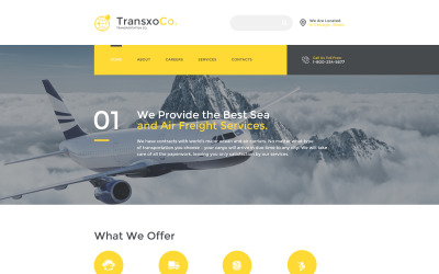 TransxoCo. Modello di sito Web