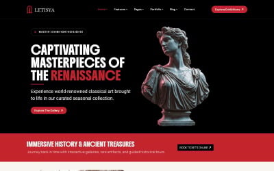 Letisya Art Gallery and Museum Joomla Template