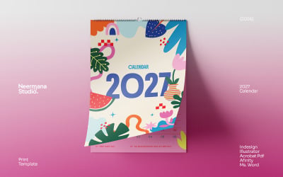 Maximalist Botanical 2027 Wall Calendar