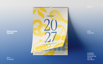Retro Baking 2027 Wall Calendar
