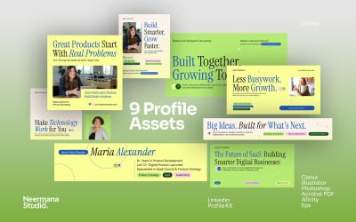 SaaS &amp;amp; Tech Startup Linkedin Profile Kit