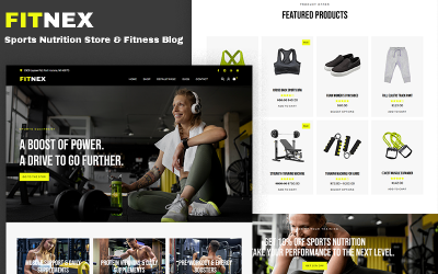 Fitnex – Tema WordPress per negozio di integratori sportivi e blog di fitness.